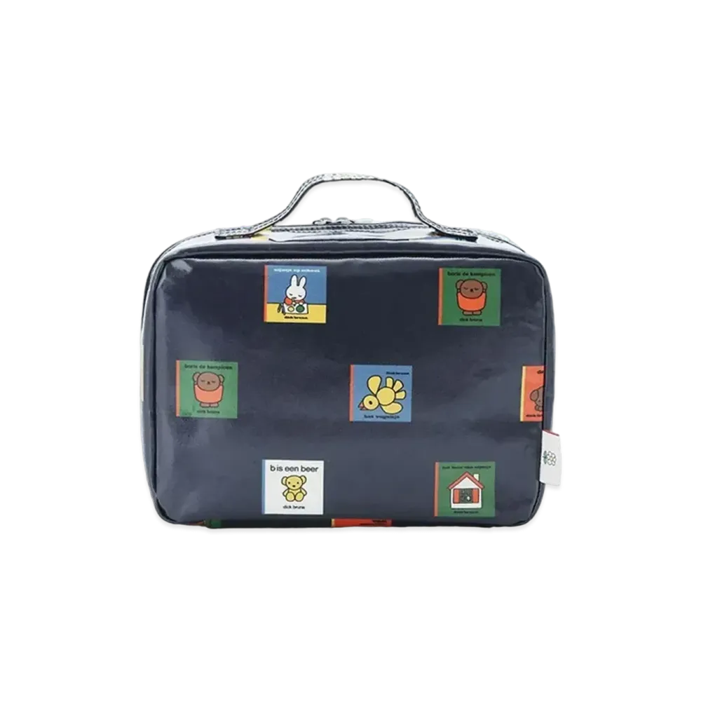 GELATO PIQUE x Dick Bruna Picture Book Pattern Diaper Pouch "Navy"