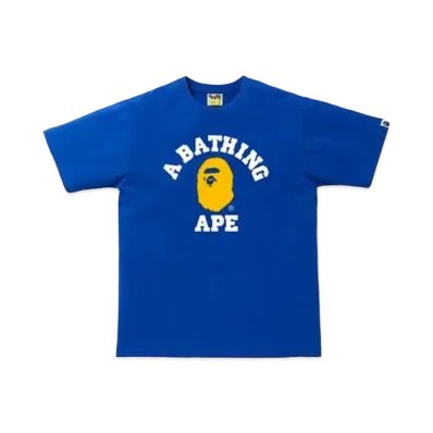 A BATHING APE Colors College T-Shirt "Blue/Yellow"