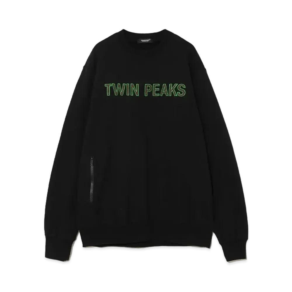 UNDERCOVER Twin Peaks Cotton Fleece Sweatshirt Pullover "Black"