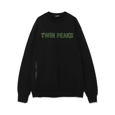 UNDERCOVER Twin Peaks Cotton Fleece Sweatshirt Pullover "Black"