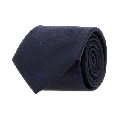 GUCCI Jacquard Tie "Midnight Blue"