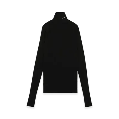 PRADA Cotton Turtleneck Sweater "Black"