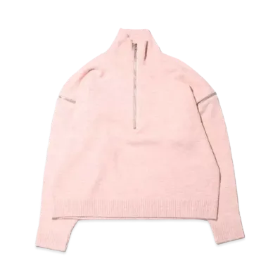 atmos pink Sleeve Zipper Design Knit "Pink"