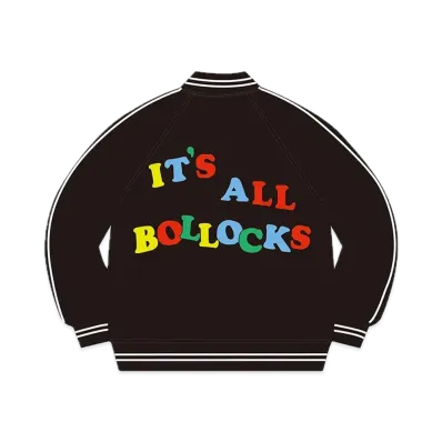 Supreme Jamie Reid It's All Bollocks Varsity Jacket "Black"