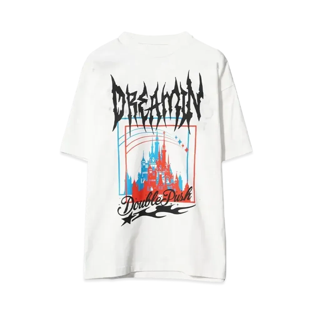 TAIN DOUBLE PUSH DREAMIN' SHORT SLEEVE T-SHIRTS"WHITE"