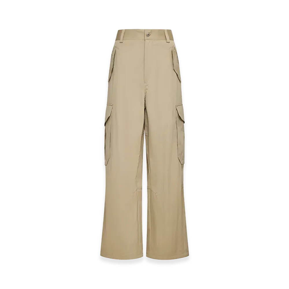 Bottega Veneta Women's Cappuccino Cotton Blend Cargo Pant "Beige"