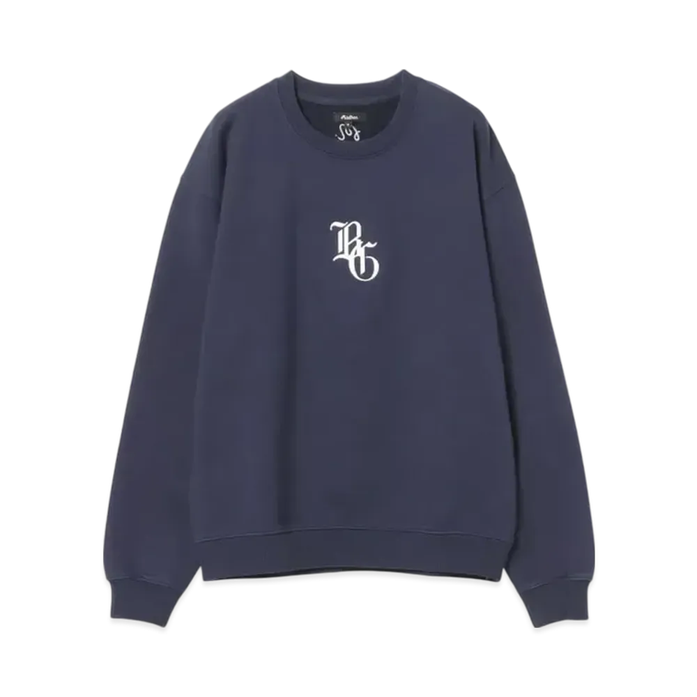 BEAMS x MALBON GOLF Exclusive Egc Fleece Sweatshirt "Navy"