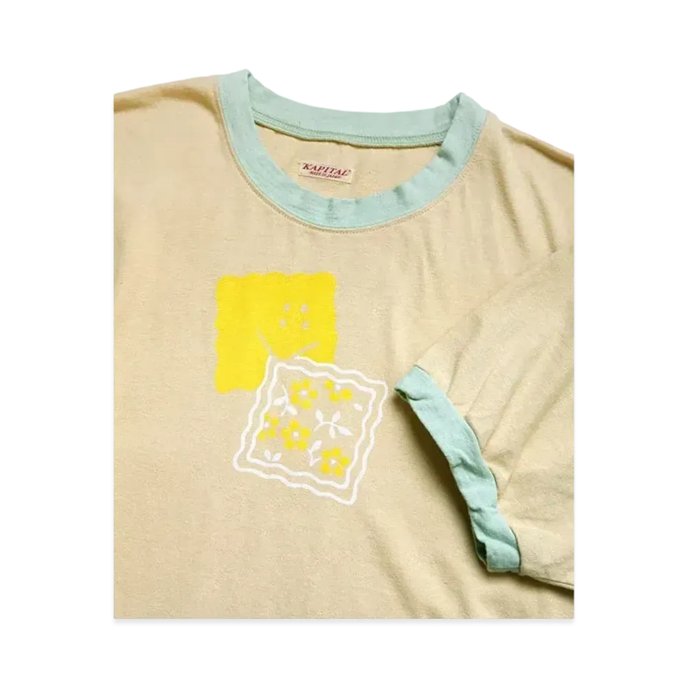 KAPITAL 20 India Ringer Tee "Beige"