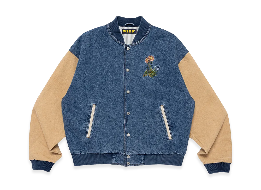 WZRD Denim Stadium Jacket "Indigo"