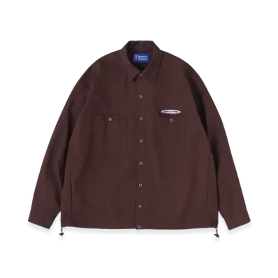 SEDAN ALL-PURPOSE Oval Logo Work Shirt "Dark Brown"