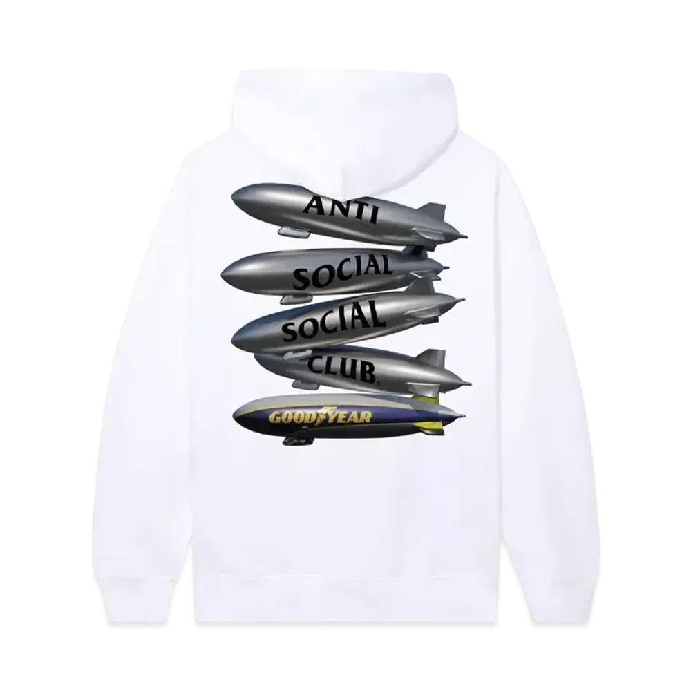ANTI SOCIAL SOCIAL CLUB x Goodyear Blimp Stack Hoodie "White"