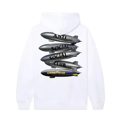 ANTI SOCIAL SOCIAL CLUB x Goodyear Blimp Stack Hoodie "White"