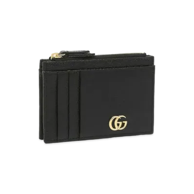 GUCCI Card Case Petit Marmont Fragment Case "Black"
