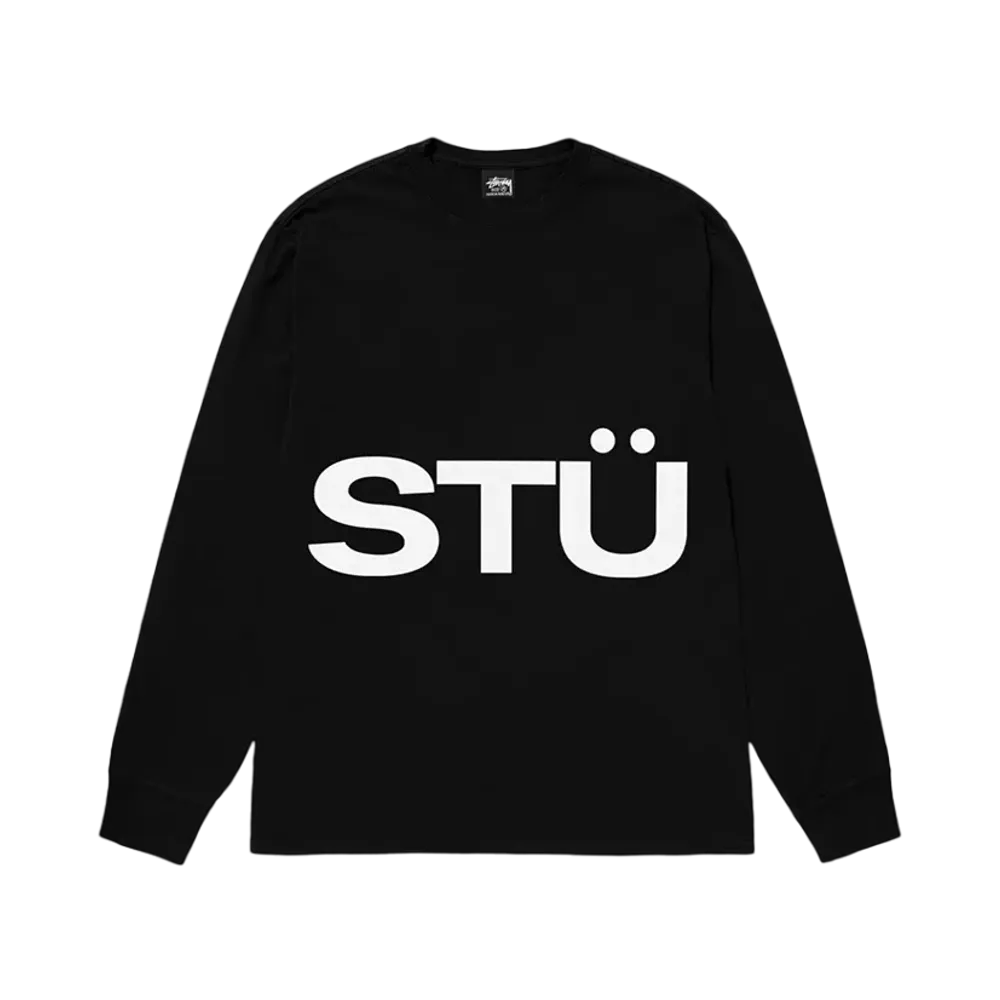 Stussy All Caps Ls Tee "Black"