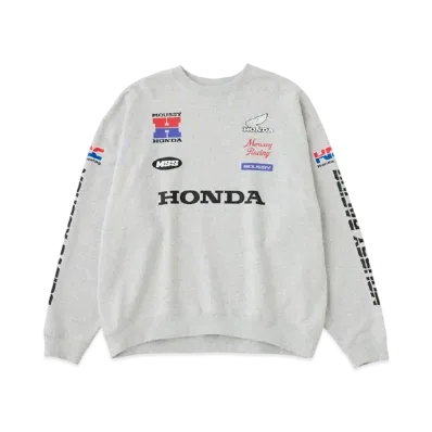 MOUSSY x HONDA HRC Sponsor Logo Pull Over "T.Gray"