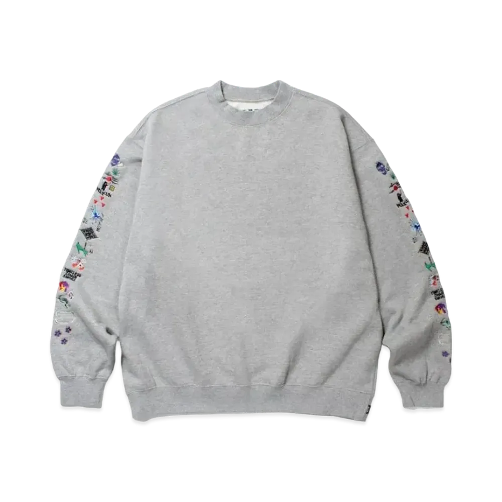 APHRODITEGANG Aoi Industry x Budspool Aoi Icons Crewneck Sweat Shirt "Grey"