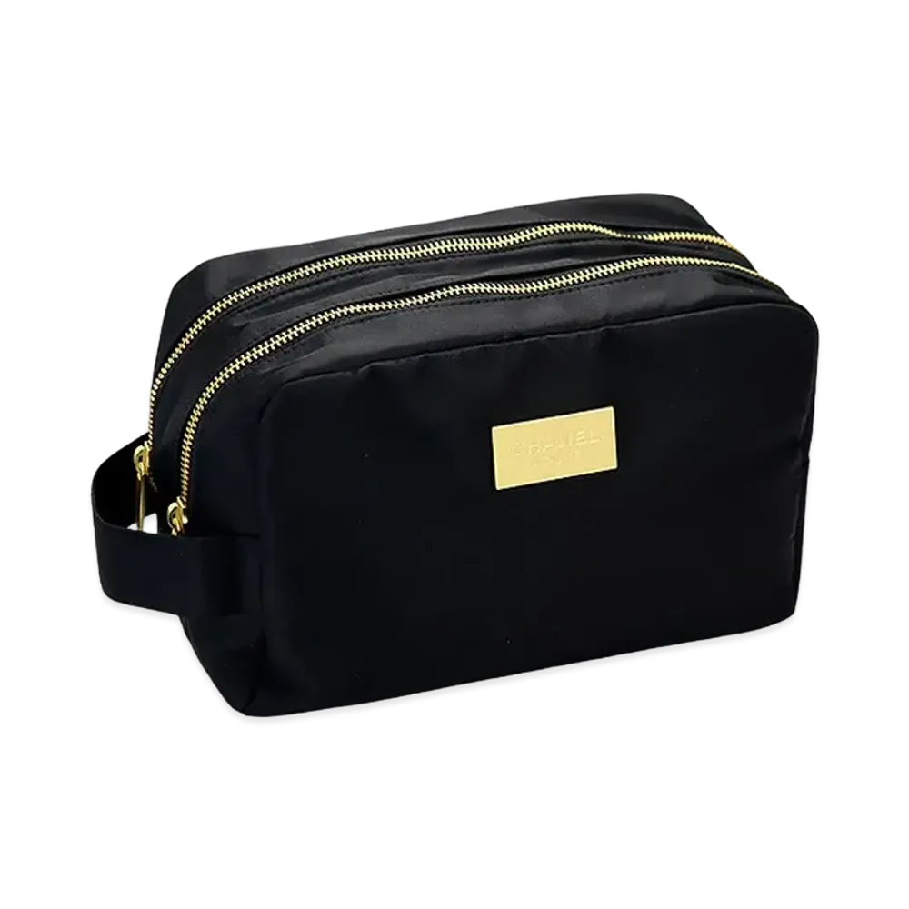 CHANEL Novelty W Zip Pouch "Black"