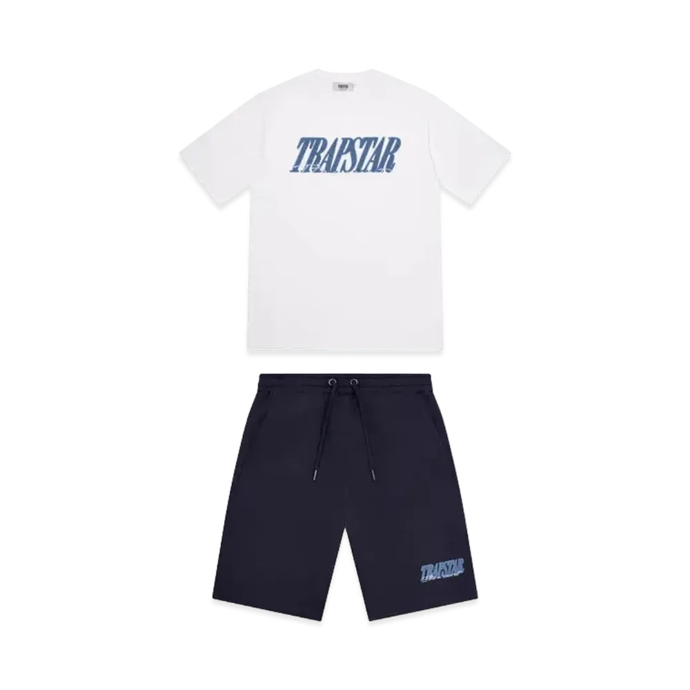 TRAPSTAR Signature 2.0 Shorts Set "White/Blue"