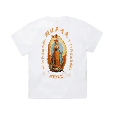 FR2 Rabbit Maria Embroidery T-shirt "White"