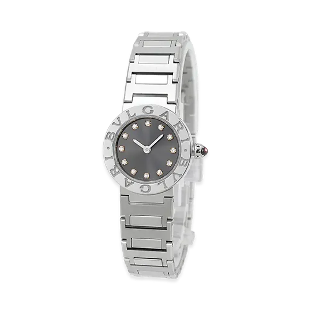 BVLGARI Women's Quartz 12P Diamond 23mm "Black"