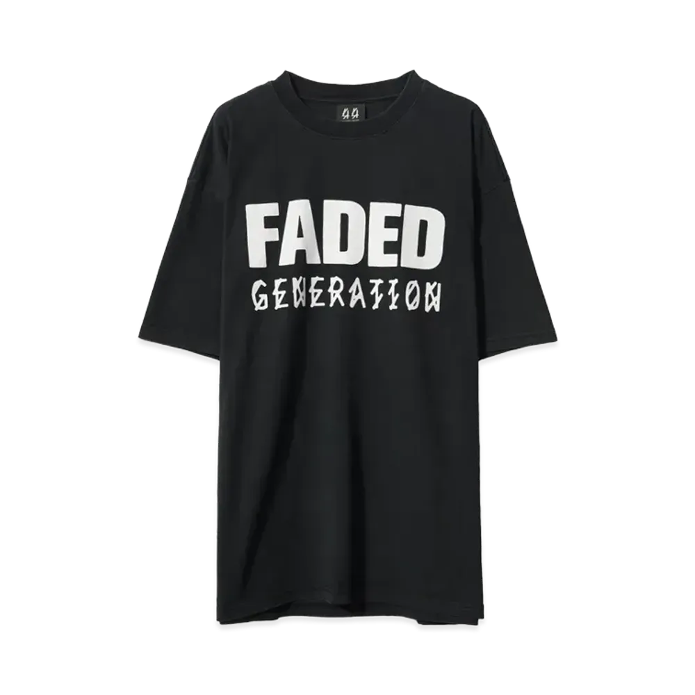 44 LABEL GROUP FADED GEN TEE "BLACK"