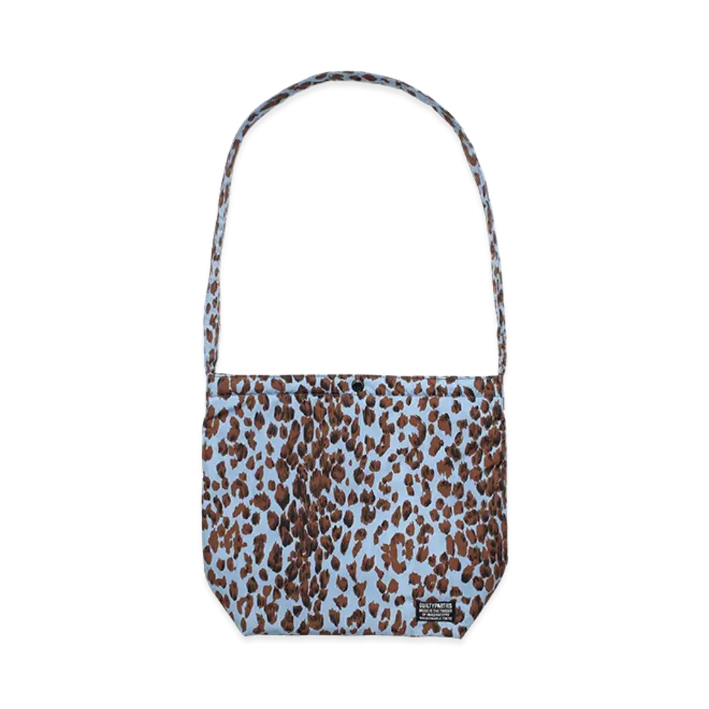 WACKO MARIA x Speak Easy Leopard Shoulder Bag "Blue"