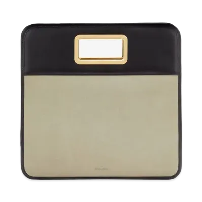 Jil Sander Square Handle Clutch "Beige"