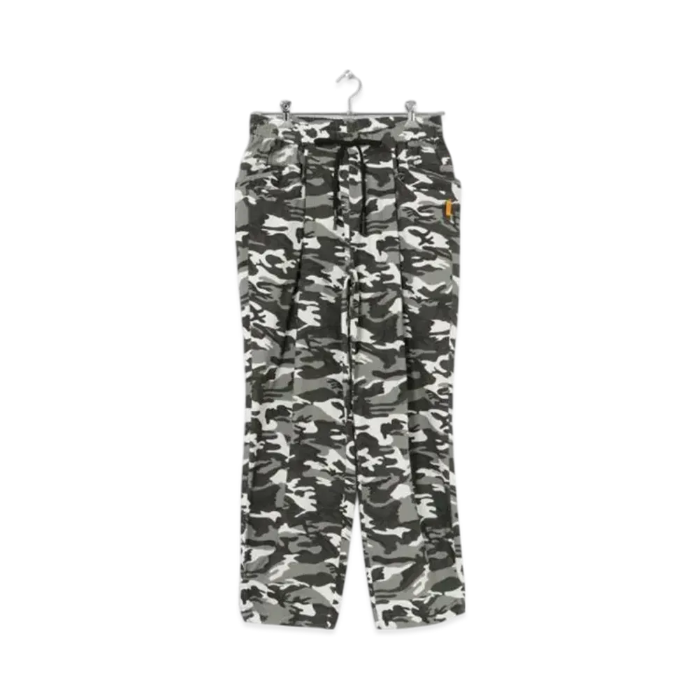 SEE SEE Wide Tapered Easy Pants "Black Camo"