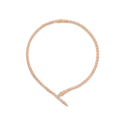 BVLGARI Serpenti Viper Necklace "Pink Gold"