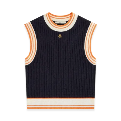 Kith Women's Harter Basketweave Sweater Vest "Ink"