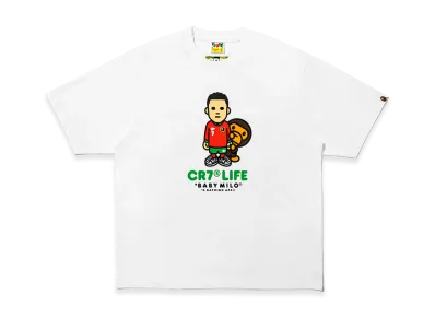 A BATHING APE x Cristiano Ronaldo CR7 Life Baby Milo Relaxed Fit Tee "White"