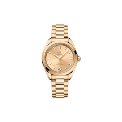OMEGA Seamaster Aqua Terra Shades Co-Axial Master Chronometer 34MM "Moonshine Gold" 220.50.34.20.08.001