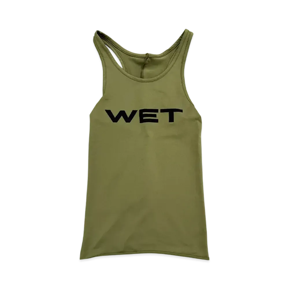 Travis Scott Cactus Jack x Mowalola Wet Tank "Olive"