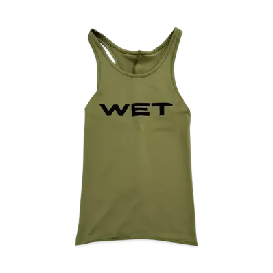 Travis Scott Cactus Jack x Mowalola Wet Tank "Olive"