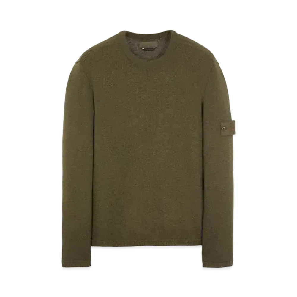 Stone Island 567FA PURE WOOL_GHOST PIECE "Military Green"