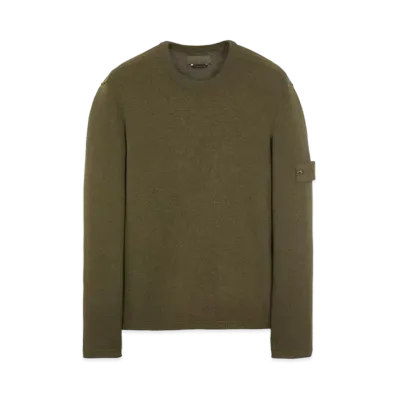 Stone Island 567FA PURE WOOL_GHOST PIECE "Military Green"