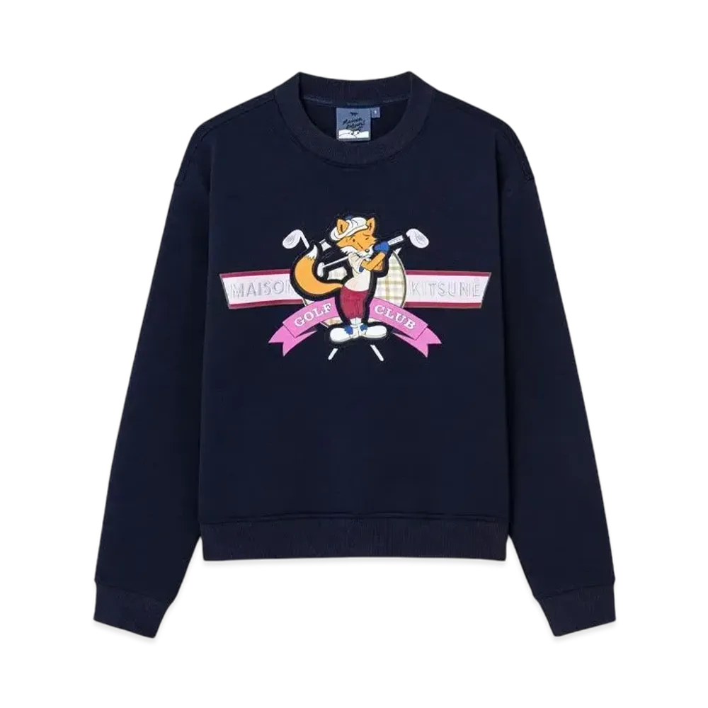 Maison Kitsune Swing Fox Club Sweatshirt "Navy"