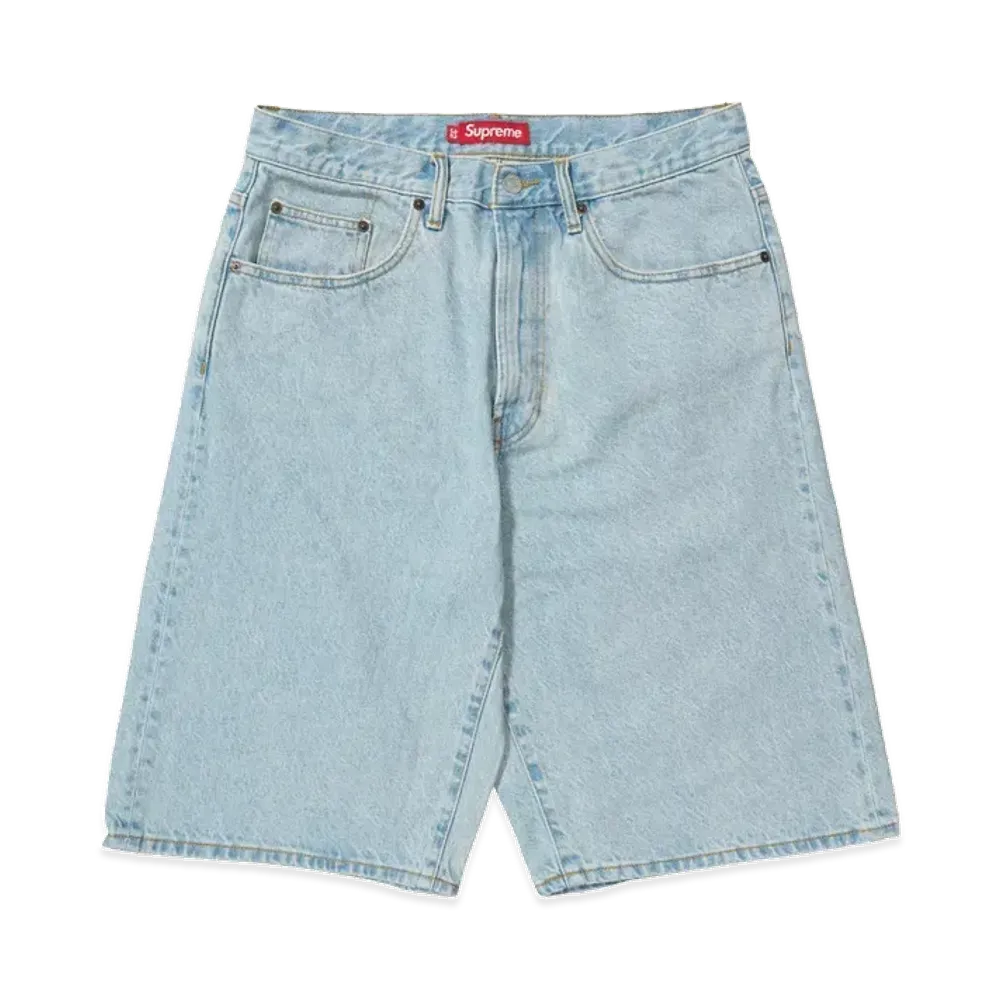 Supreme Baggy Denim Short (25SS) "Light Washed Indigo"