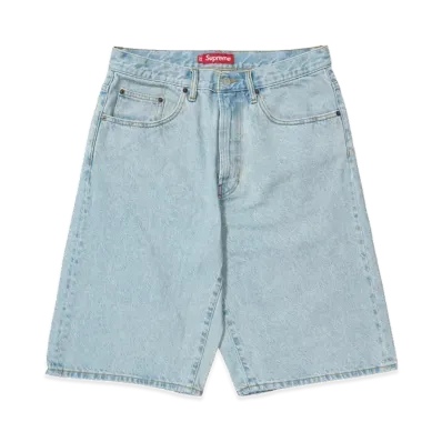 Supreme Baggy Denim Short (25SS) "Light Washed Indigo"