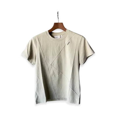 Matin Kim Cut Point Small Logo Top "Beige"