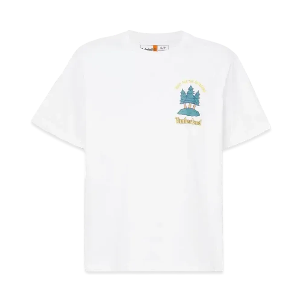 Timberland Allgender Short Sleeve Rising Sun Graphic Tee "White"