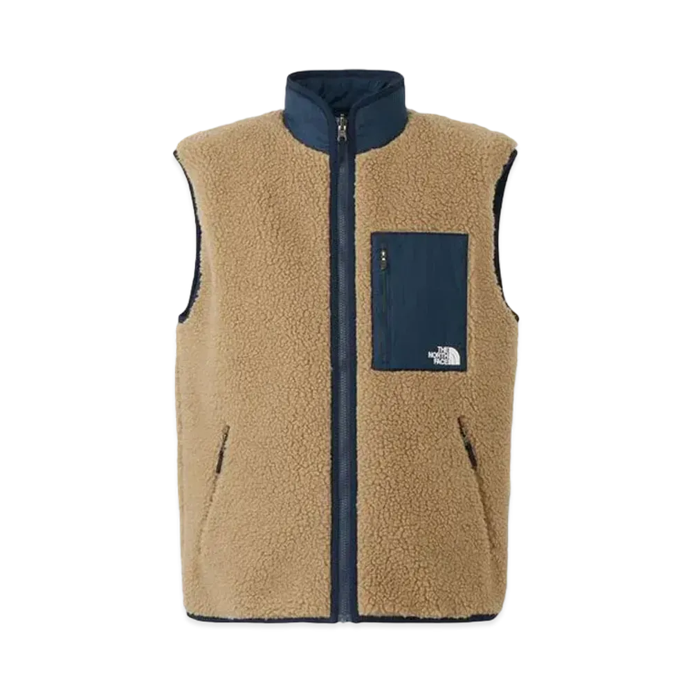 The North Face Reversible Extreme Pile Vest "Kelp TanxUrban Navy"