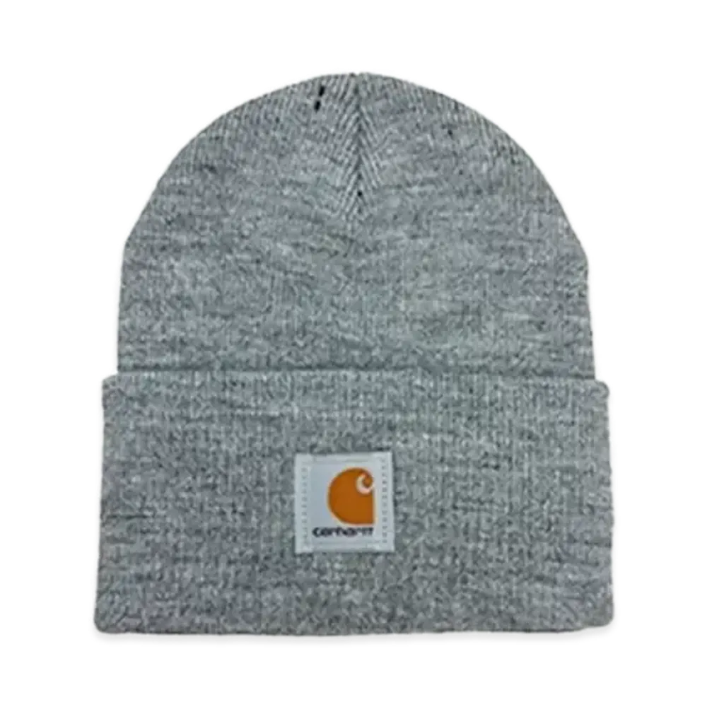 Carhartt Knit Cuffed Beanie Watch Cap C Logo "Heather Grey"