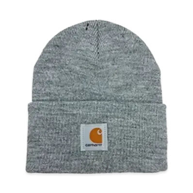 Carhartt Knit Cuffed Beanie Watch Cap C Logo "Heather Grey"