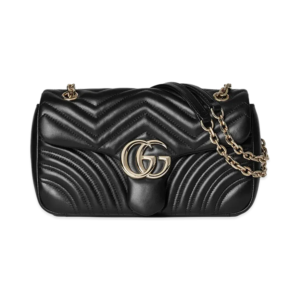 GUCCI Women's 'GG Marmont' Medium Shoulder Bag "Black"