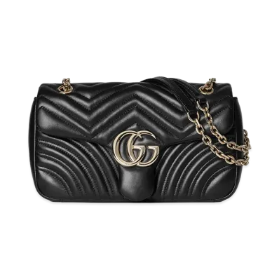 GUCCI Women's 'GG Marmont' Medium Shoulder Bag "Black"