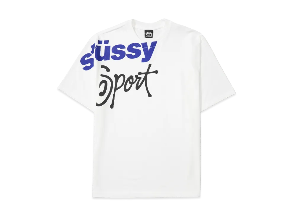 Stussy Sport Stone Washed Tee "White"