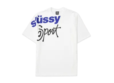 Stussy Sport Stone Washed Tee "White"