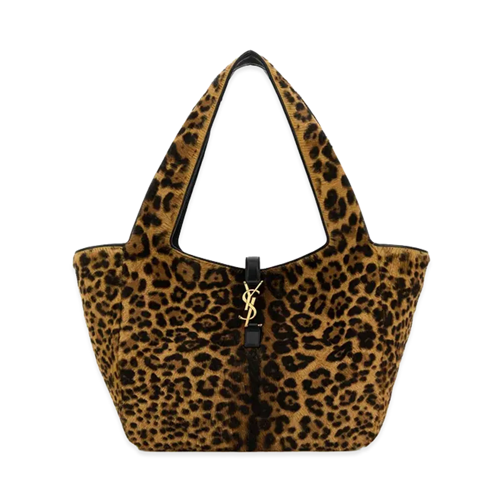 Saint Laurent Women's Calf Hair Bea Shopping Bag "Printed"