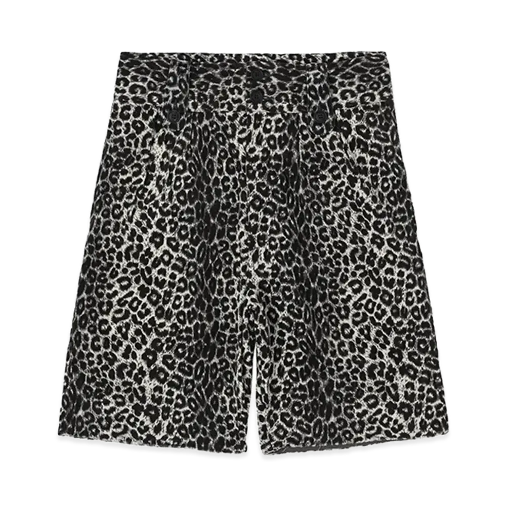 visvim Coronel Shorts Leopard "Grey"